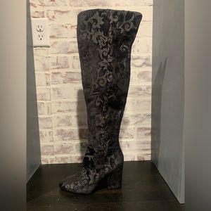 Brocade Nine West Womens Siventa Over-The-Knee Boots 8.5 new in box